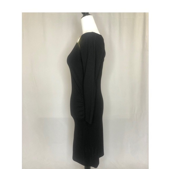 Michael Kors Black Dress with Gold Zippers - Picture 4 of 8